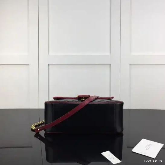 First bag ru small Gucci handle GG Marmont bag top 0525
